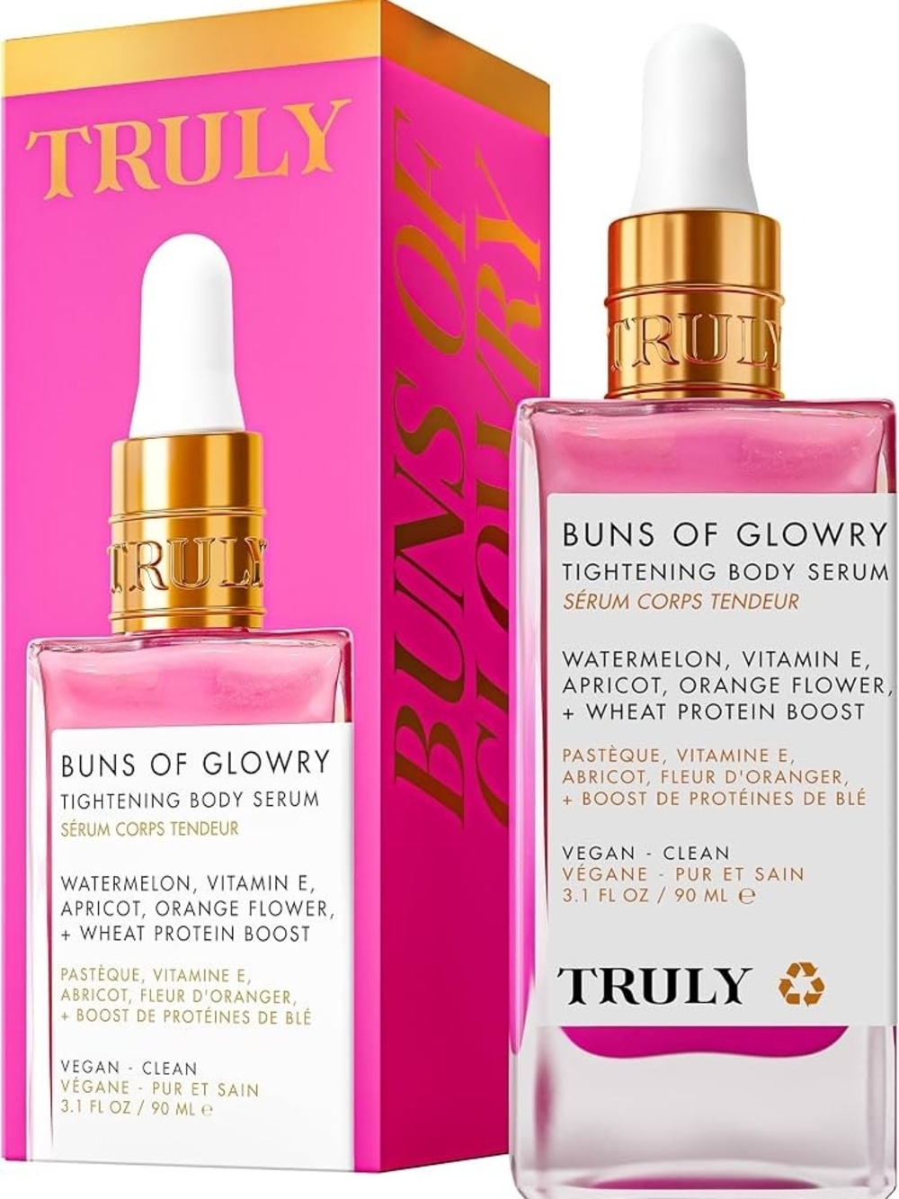 TRULY Buns of Glowry Tightening Body Serum - New In Box